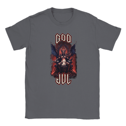 God Jul häftig hundvalp - T-shirt Kolgrå