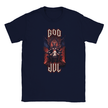 God Jul häftig hundvalp - T-shirt Marinblå