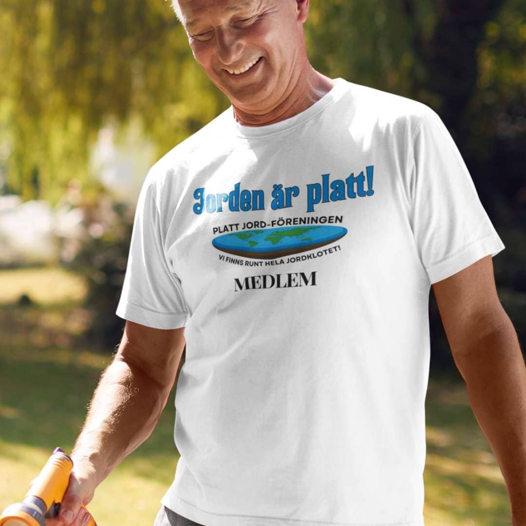 Jorden är platt - T-shirt 