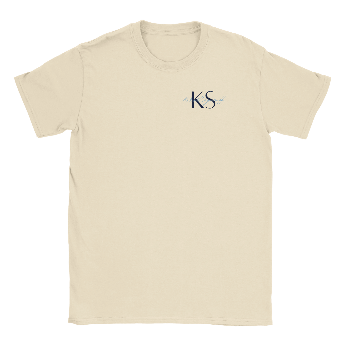 Korvstroganoff litet tryck - T-shirt Beige