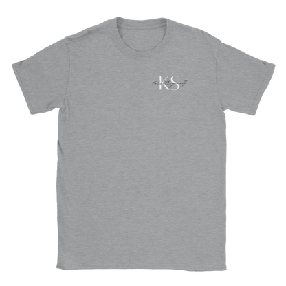 Korvstroganoff litet tryck - T-shirt Grå