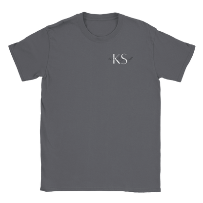 Korvstroganoff litet tryck - T-shirt Kolgrå