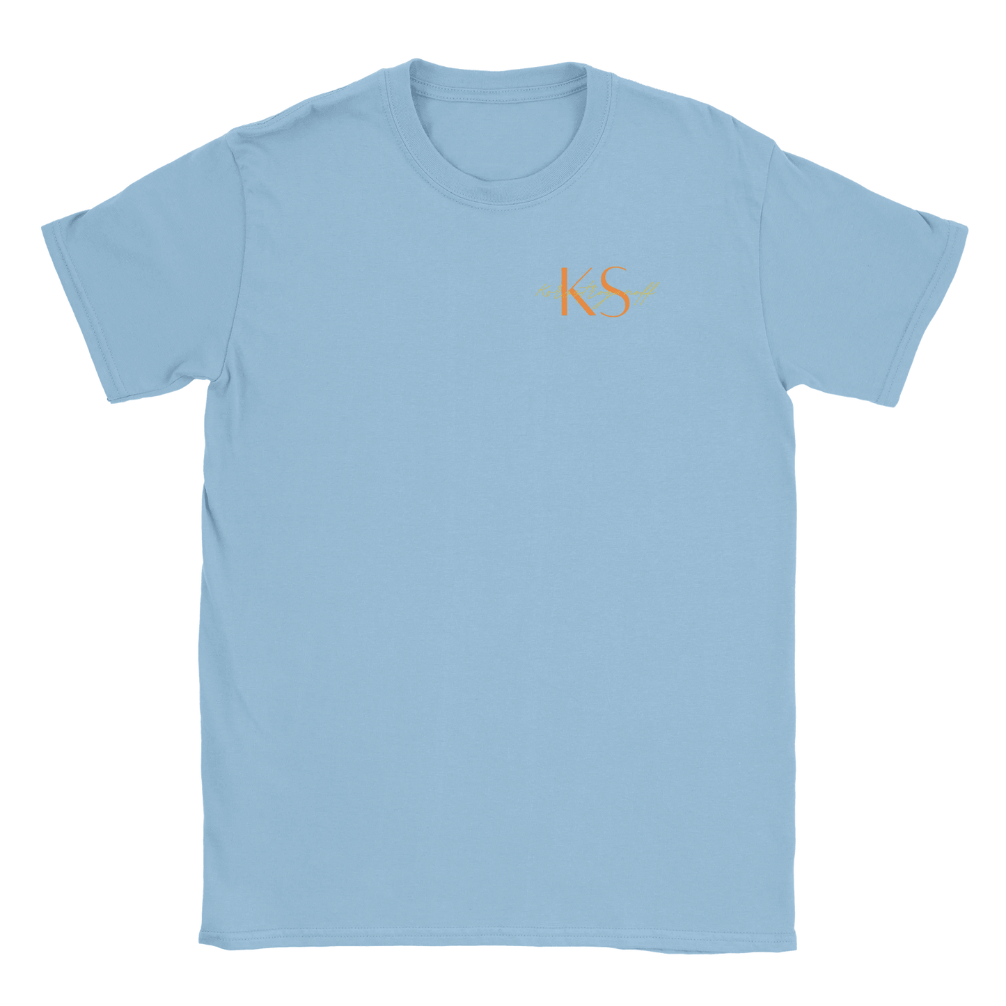 Korvstroganoff litet tryck - T-shirt Ljusblå
