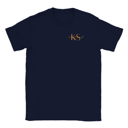 Korvstroganoff litet tryck - T-shirt Marinblå