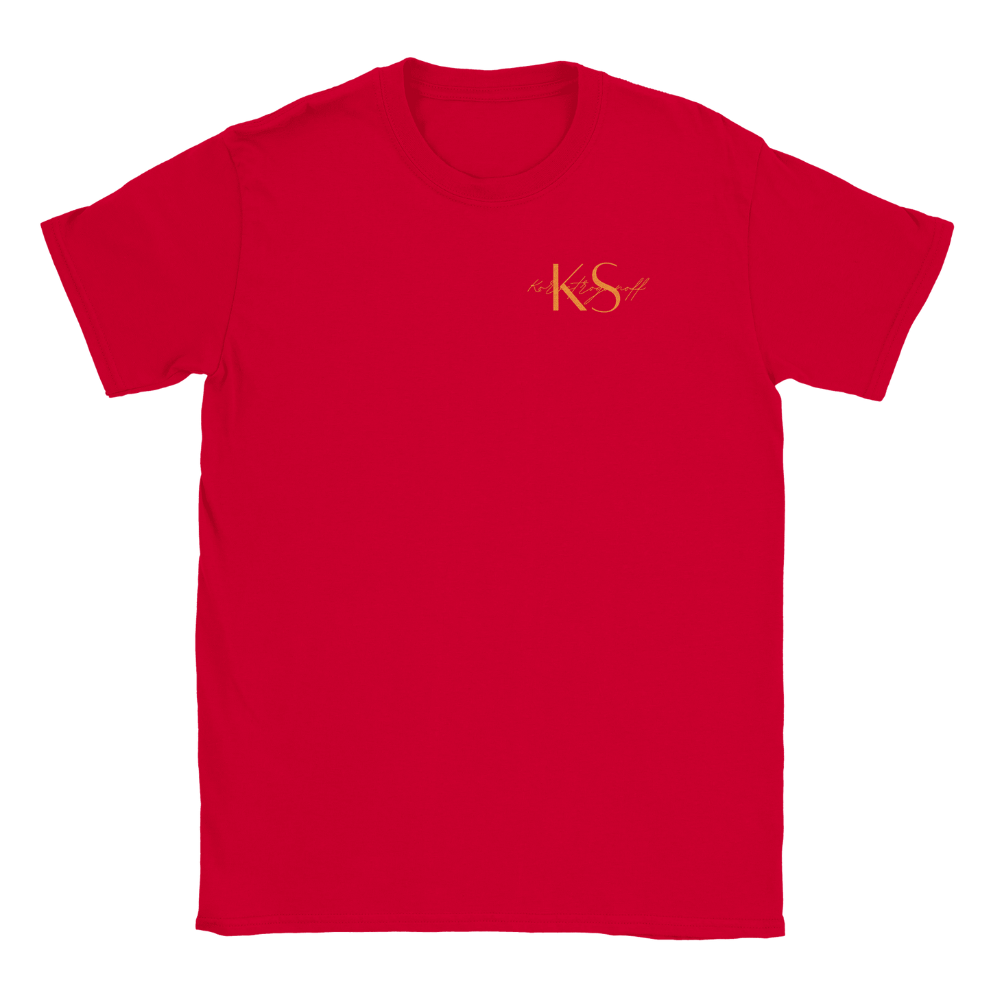 Korvstroganoff litet tryck - T-shirt Röd