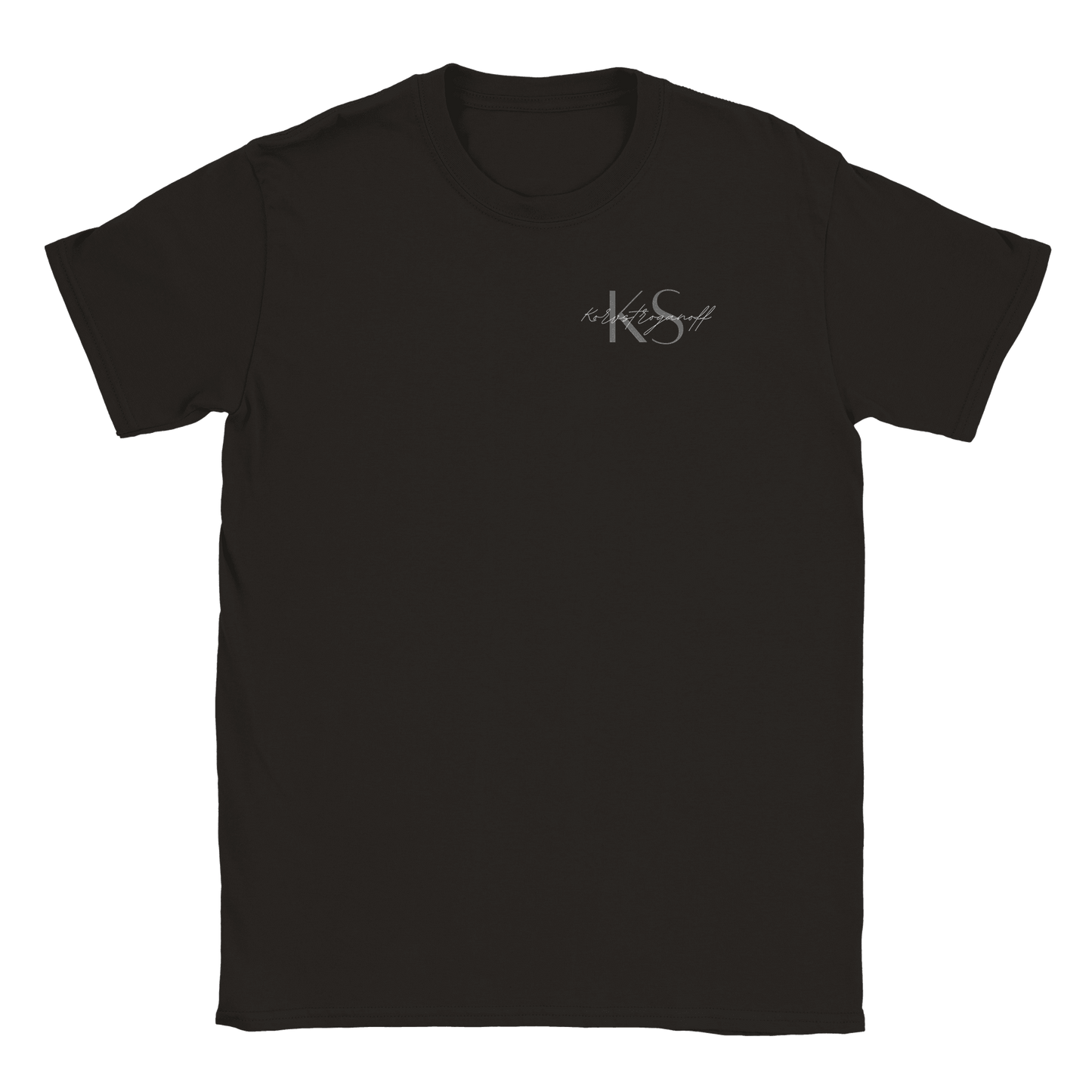 Korvstroganoff litet tryck - T-shirt Svart