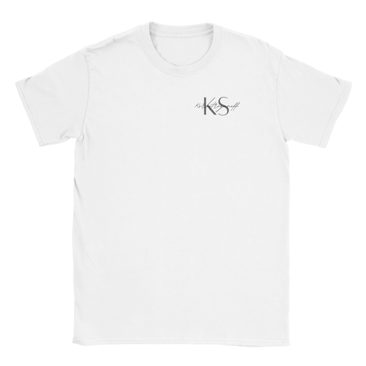 Korvstroganoff litet tryck - T-shirt Vit