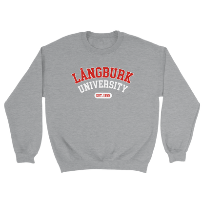 Långburk University Est. 1955 - Sweatshirt Grå