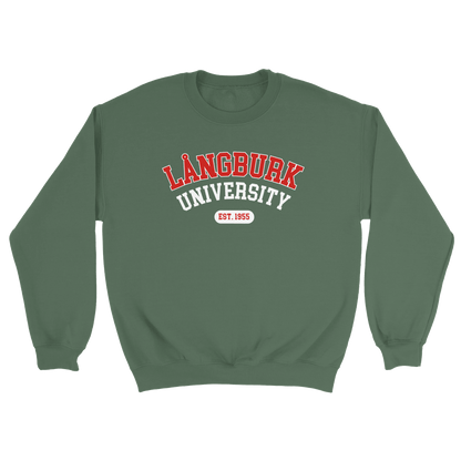 Långburk University Est. 1955 - Sweatshirt Militärgrön