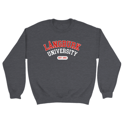 Långburk University Est. 1955 - Sweatshirt Mörkgrå