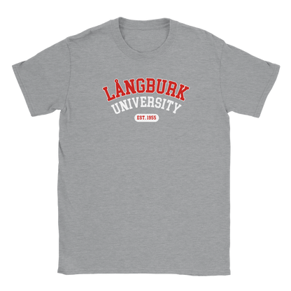 Långburk University Est. 1955 - T-shirt Grå