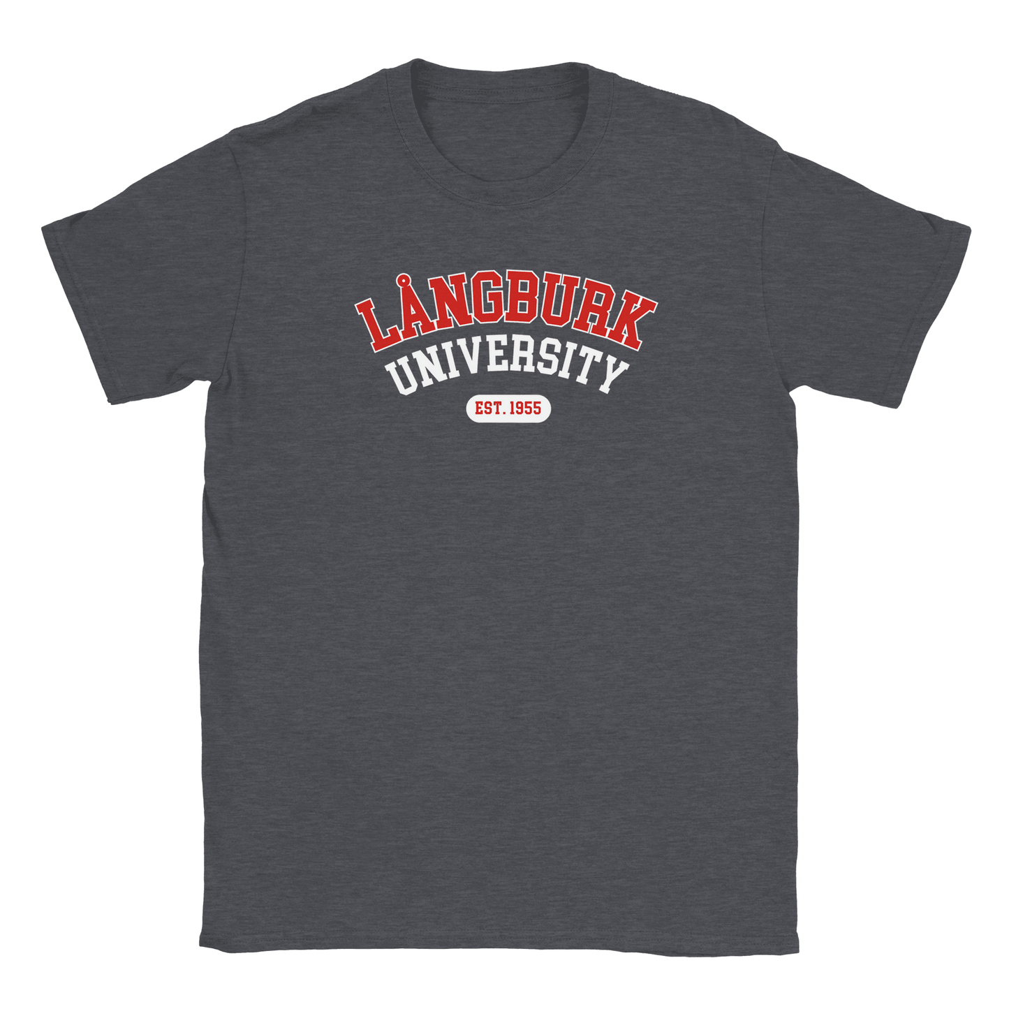 Långburk University Est. 1955 - T-shirt Mörkgrå