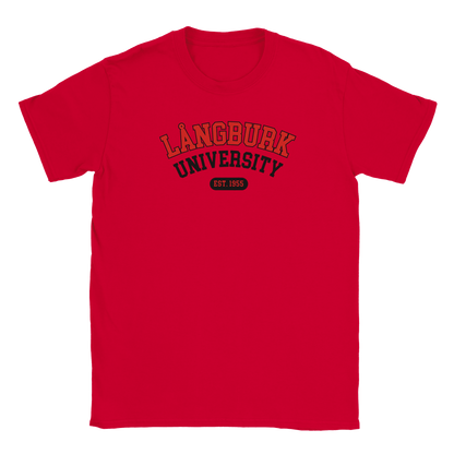 Långburk University Est. 1955 - T-shirt Röd