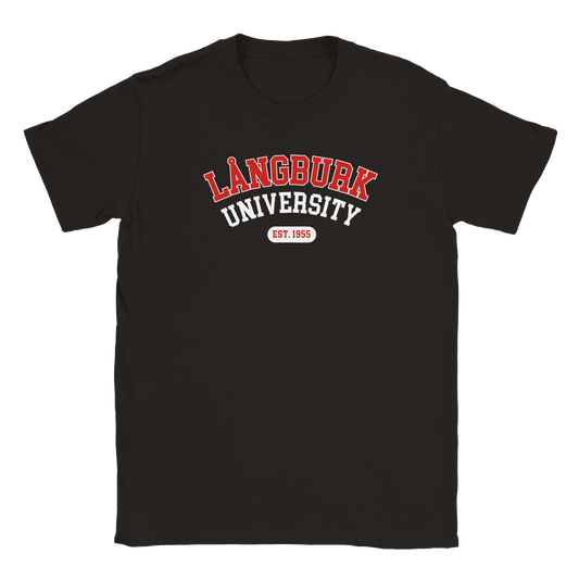 Långburk University Est. 1955 - T-shirt Svart