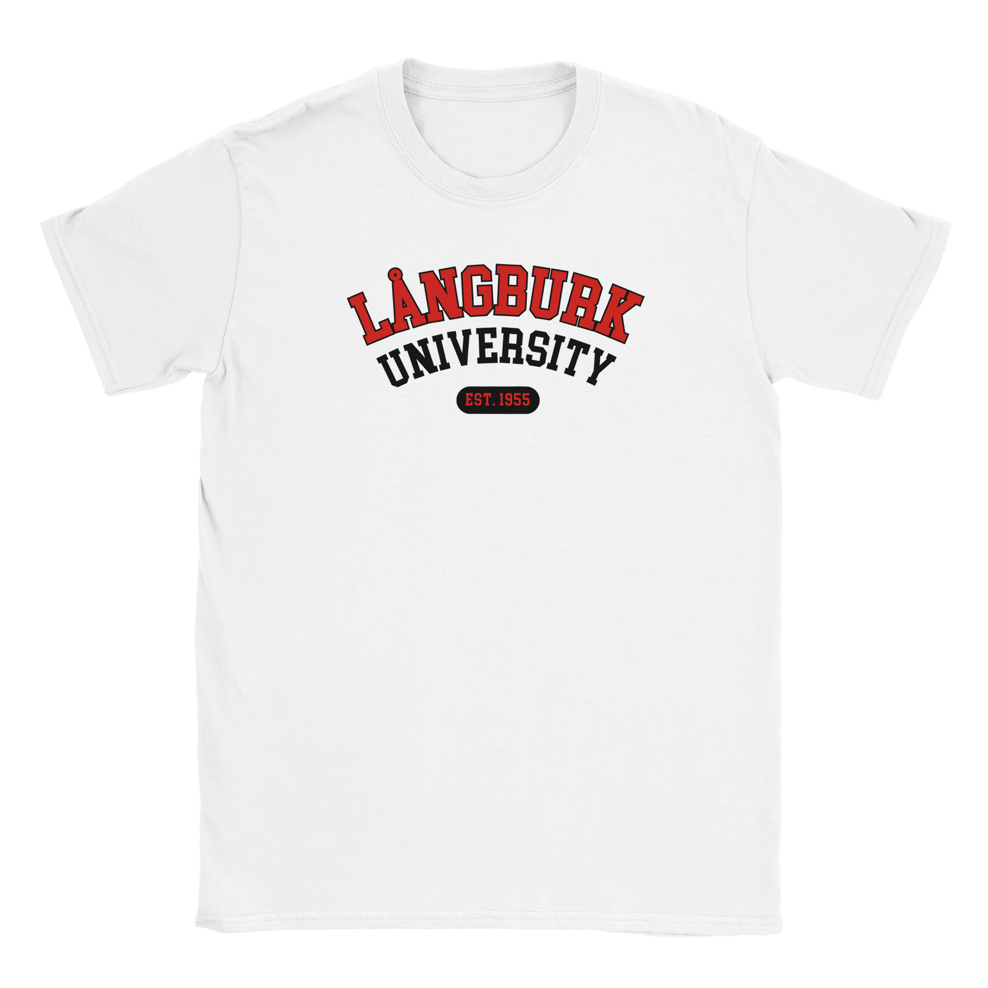 Långburk University Est. 1955 - T-shirt Vit