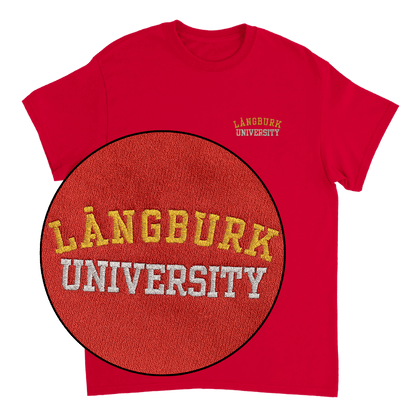 Långburk University - T-shirt med brodyr 
