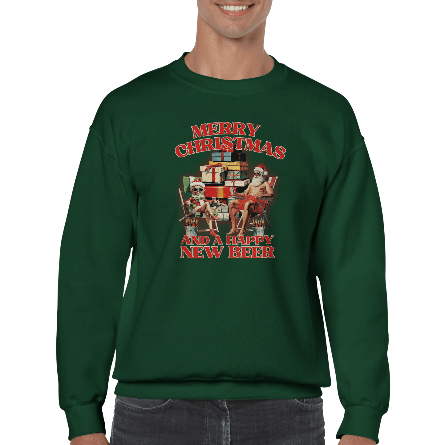 Merry Christmas and a Happy New Beer - Sweatshirt 
