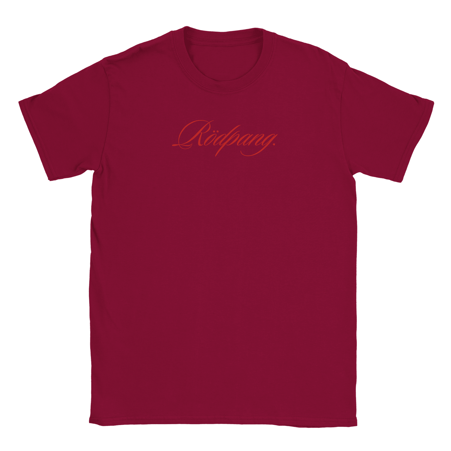 Rödpang - T-shirt Mörkröd