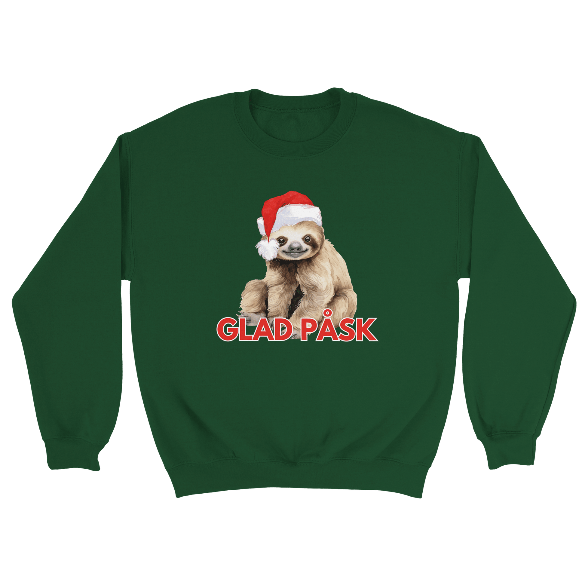 Sengångarens God Jul - Sweatshirt Mossgrön