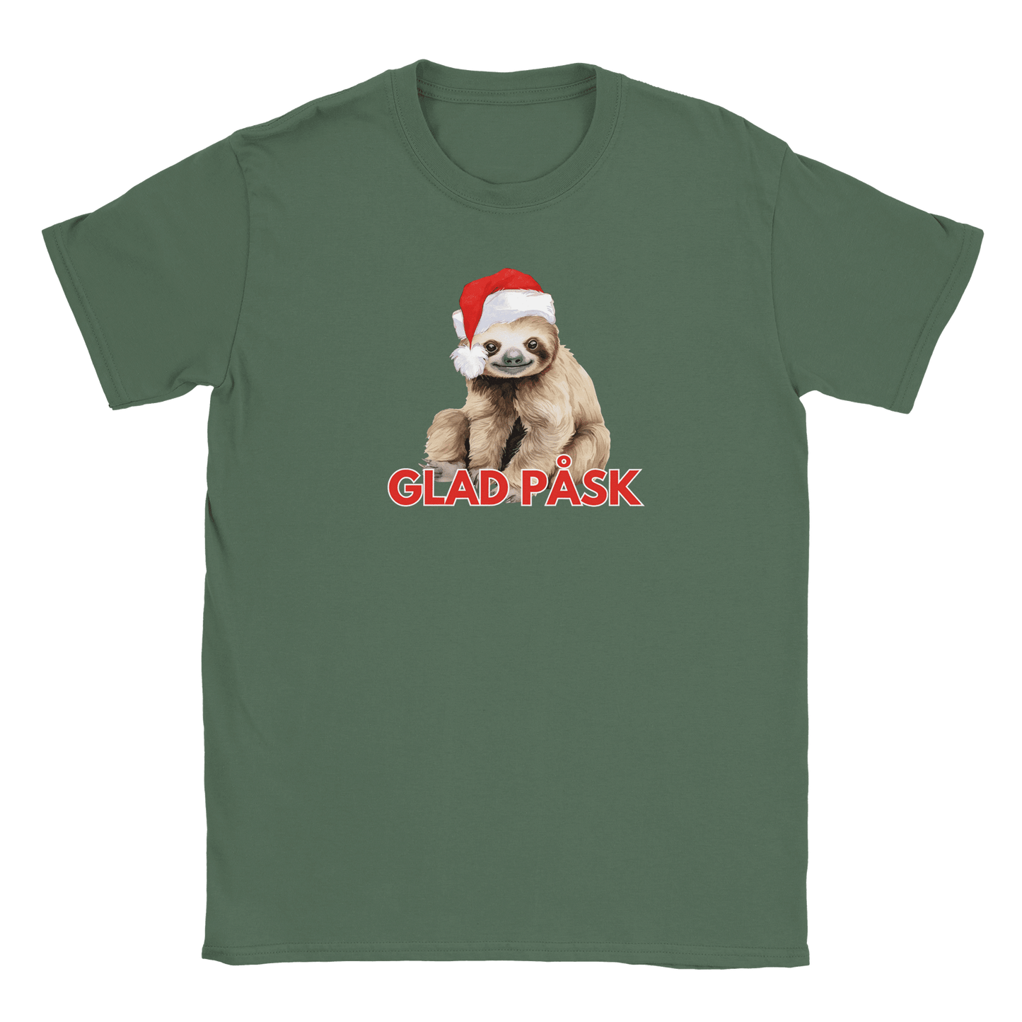 Sengångarens God Jul - T-shirt Militärgrön