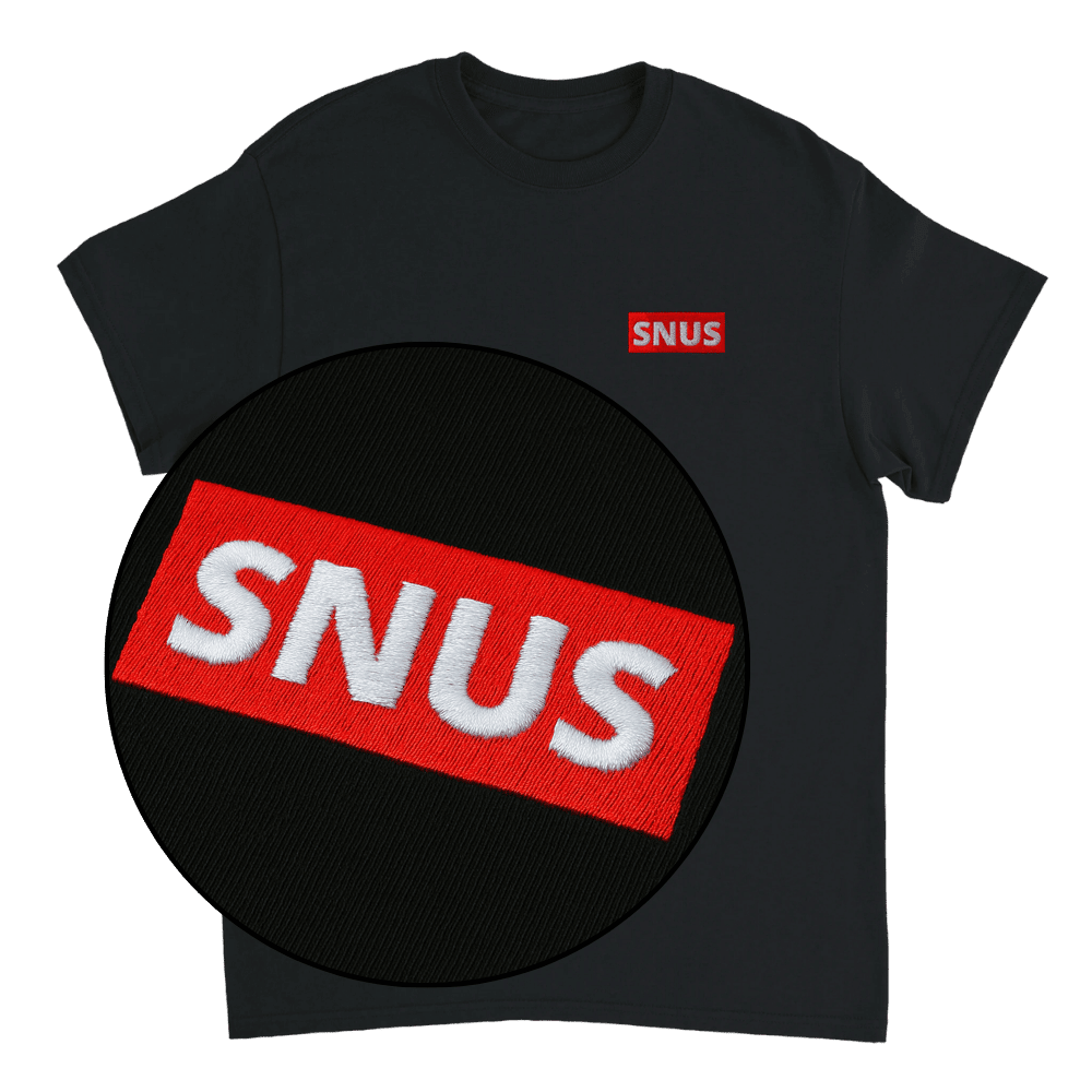 Snus - T-shirt med brodyr 