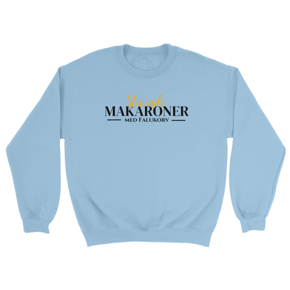 Stuvade makaroner med falukorv - Sweatshirt Ljusblå