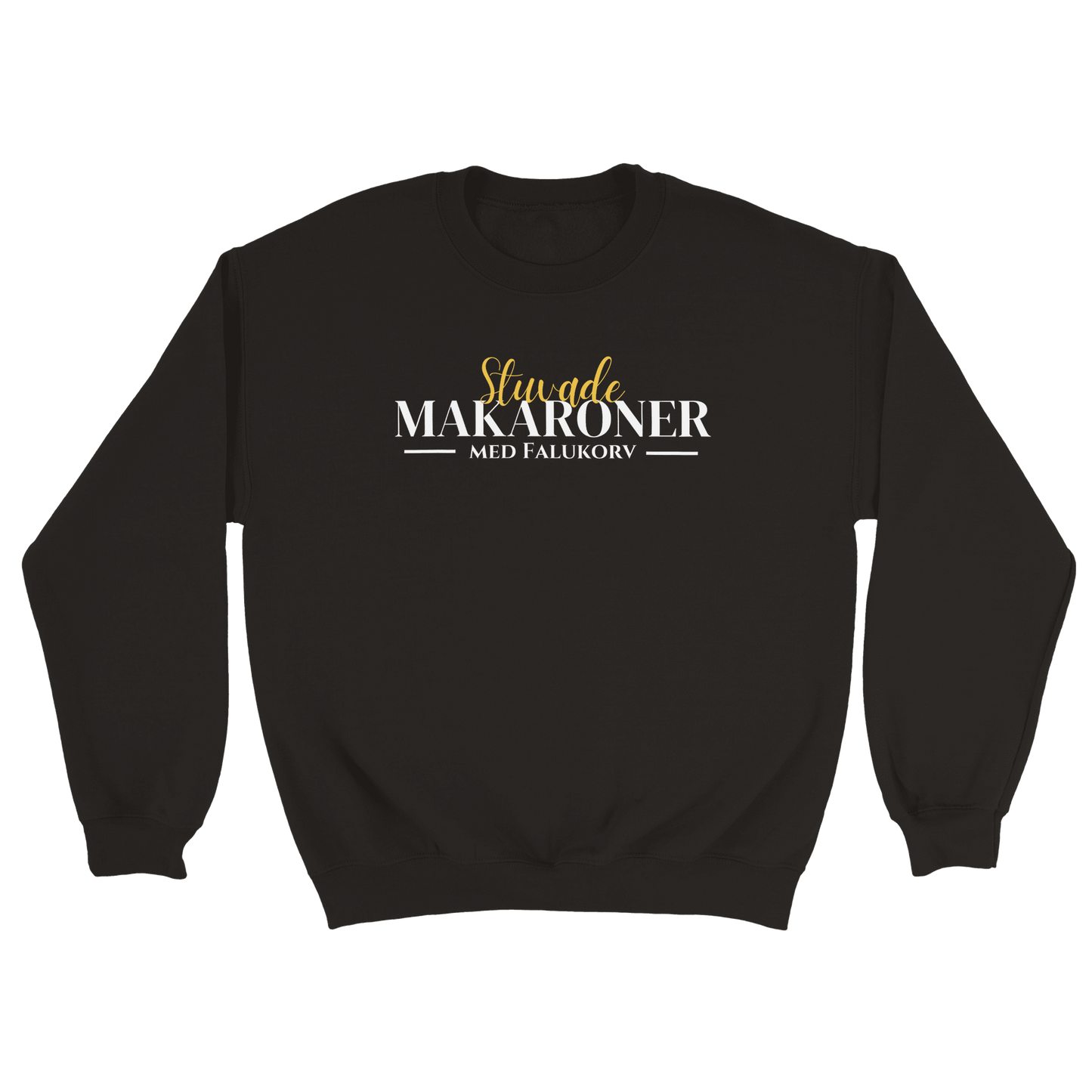 Stuvade makaroner med falukorv - Sweatshirt Svart