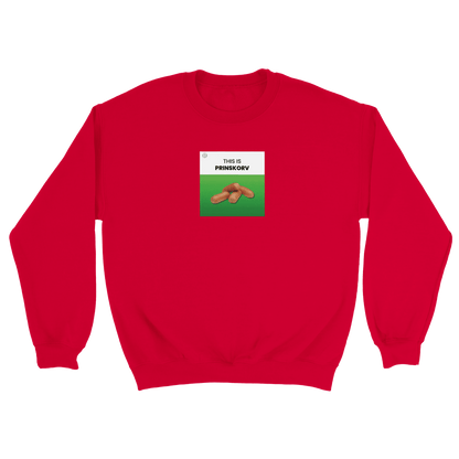 This is Prinskorv - Sweatshirt Röd