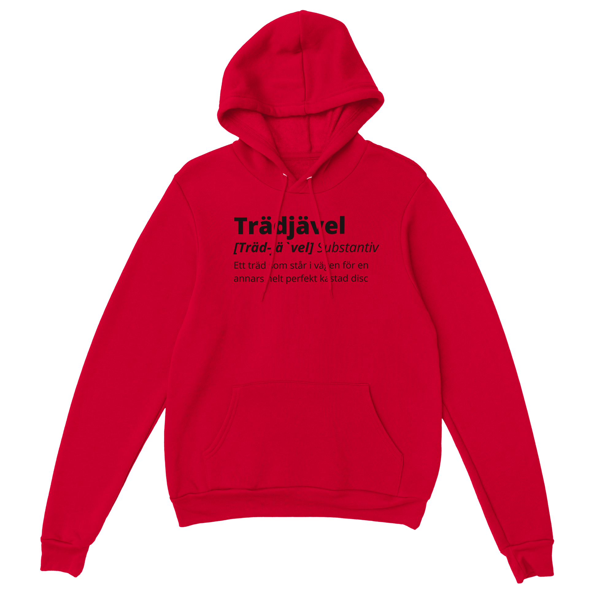 Trädjävel Discgolf - Hoodie Röd