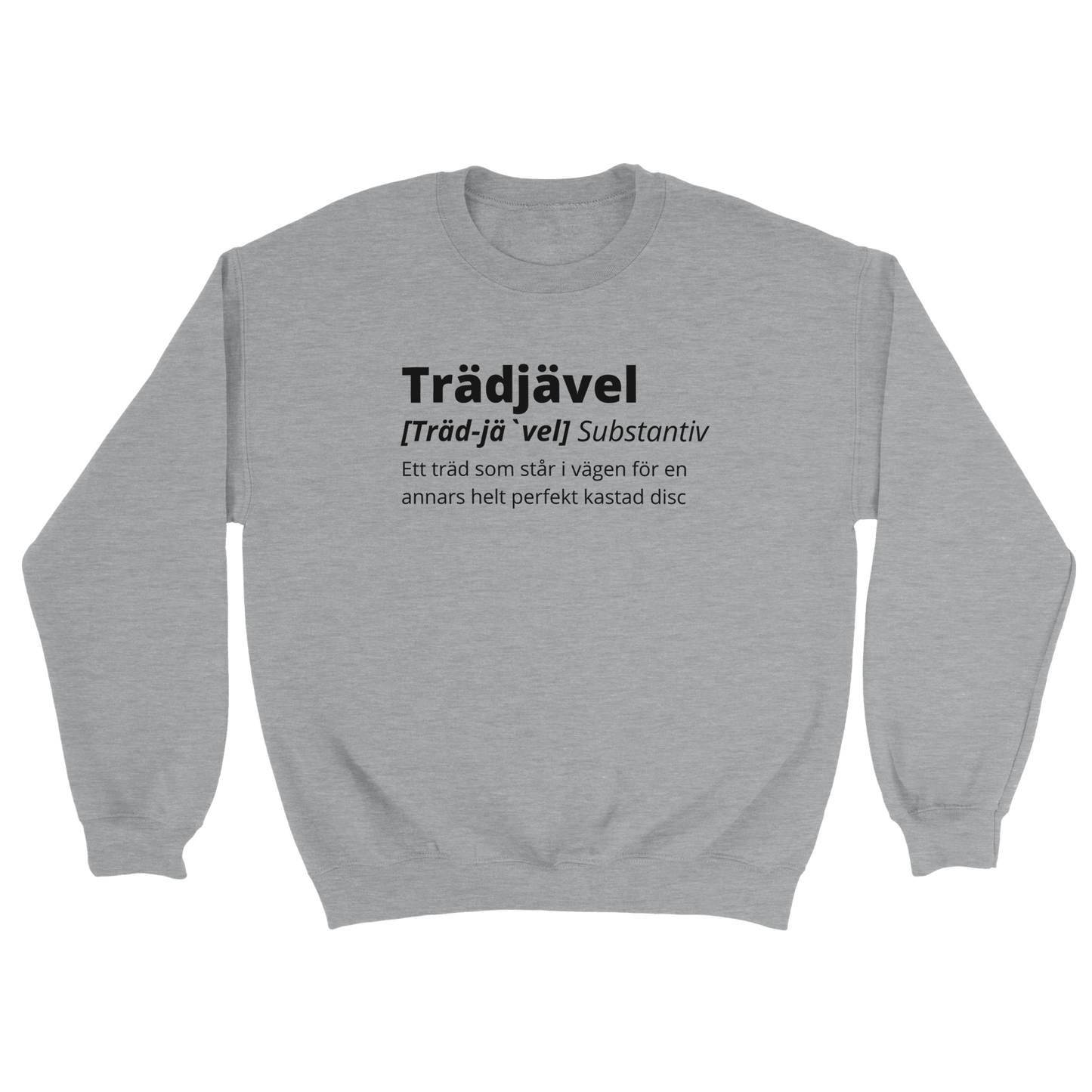 Trädjävel Discgolf - Sweatshirt Grå
