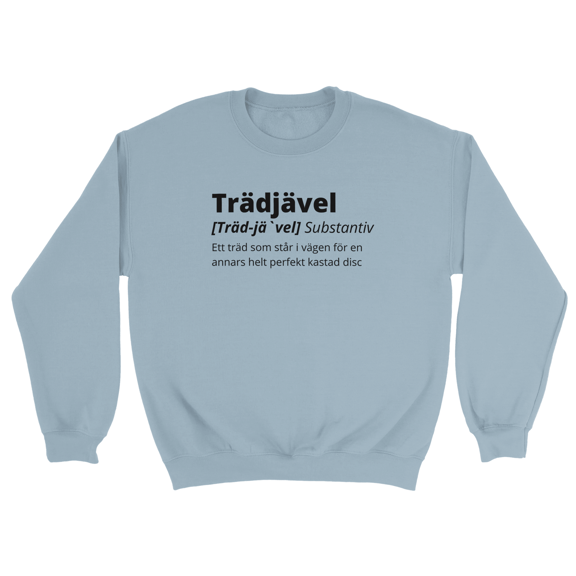 Trädjävel Discgolf - Sweatshirt Ljusblå