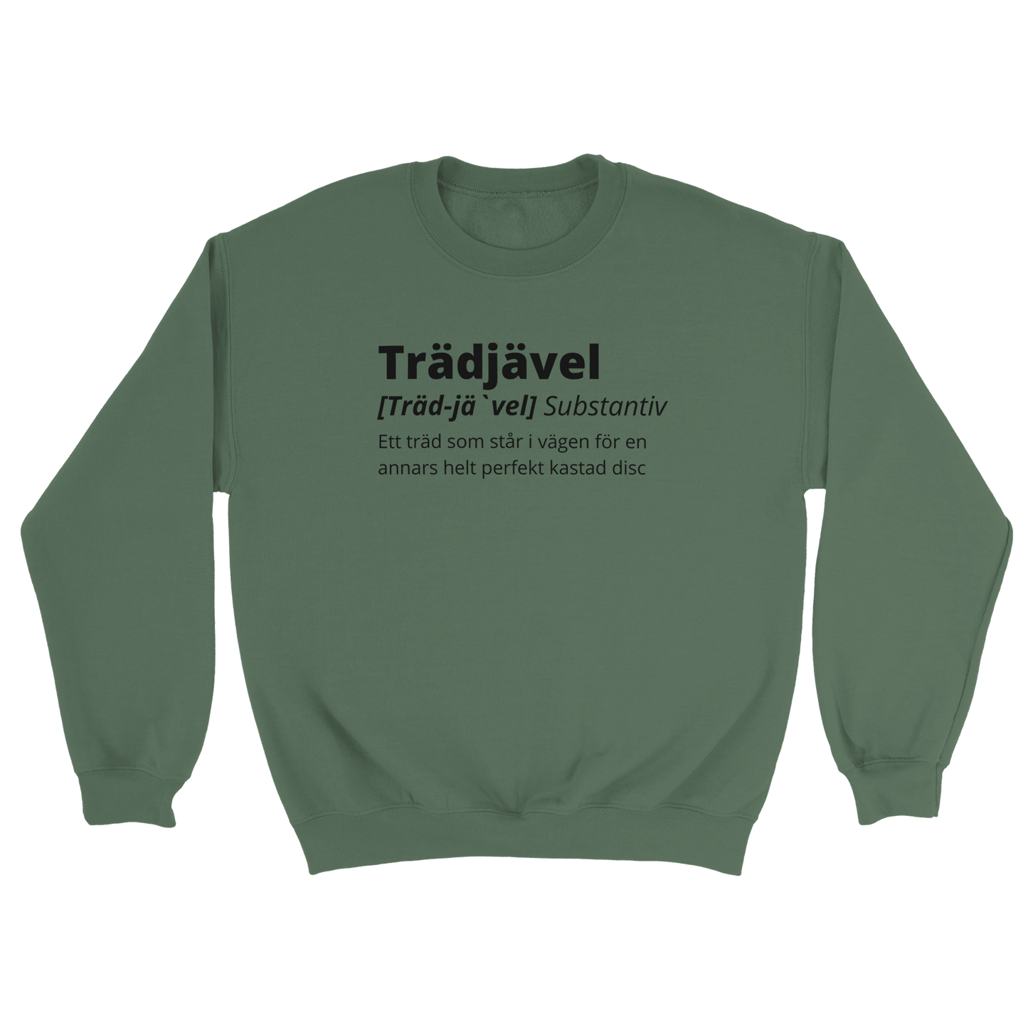 Trädjävel Discgolf - Sweatshirt Militärgrön