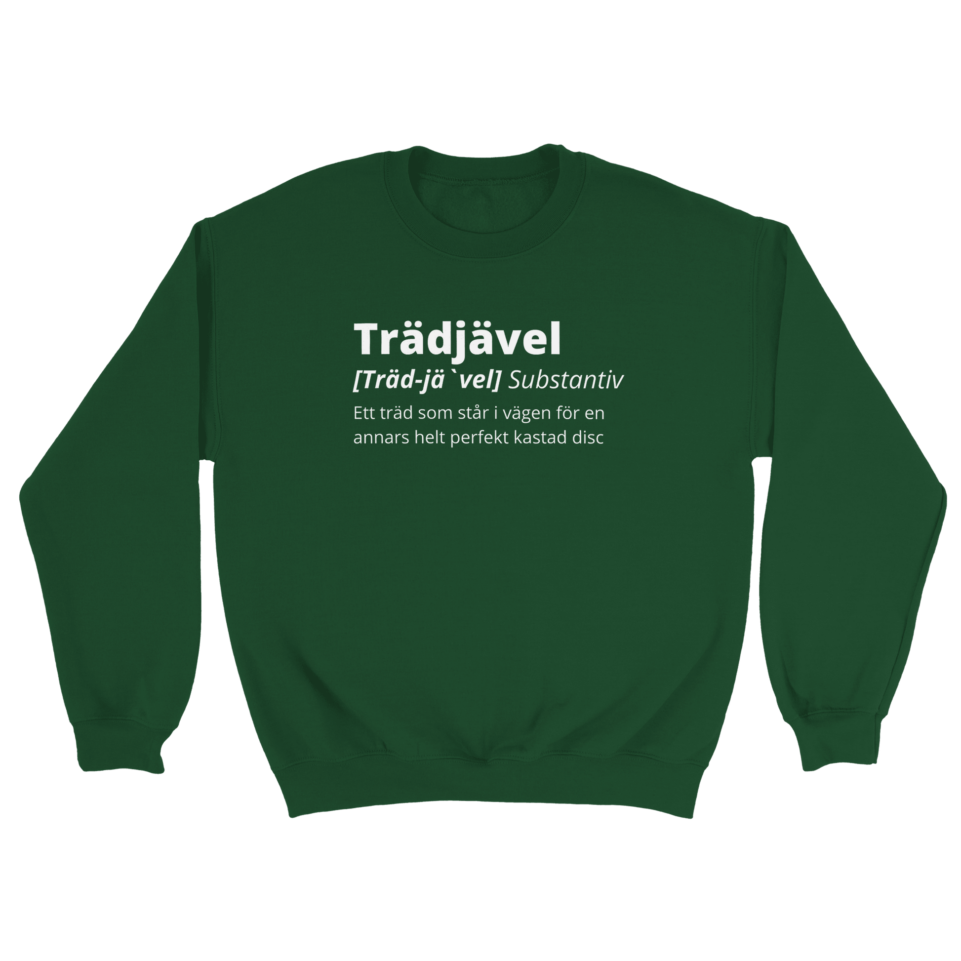 Trädjävel Discgolf - Sweatshirt Mossgrön