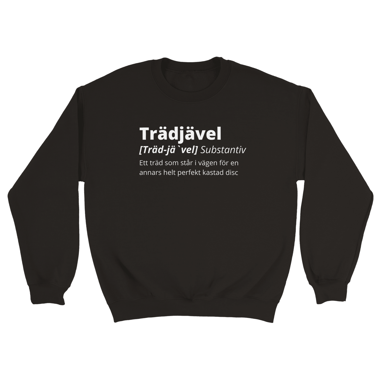 Trädjävel Discgolf - Sweatshirt Svart