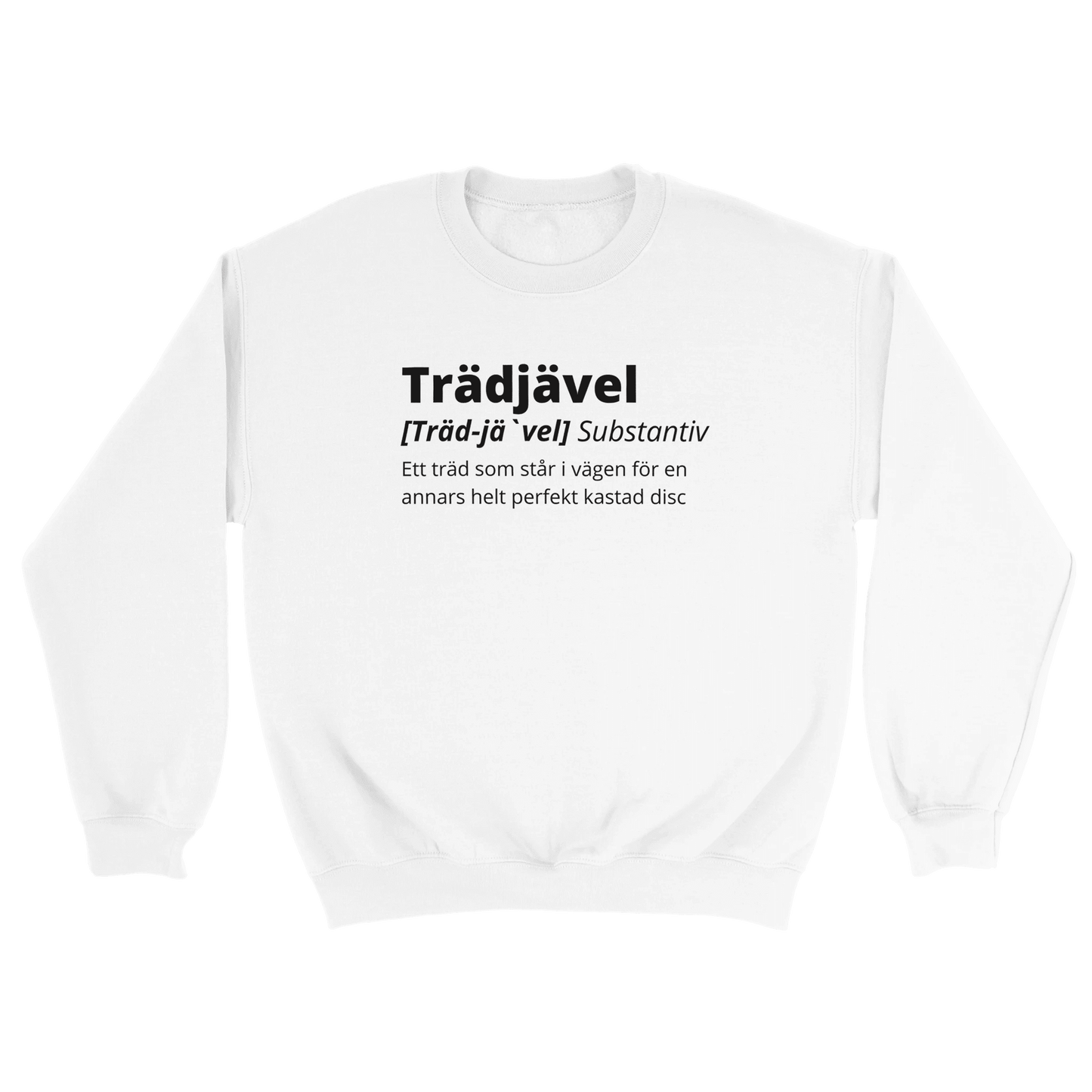 Trädjävel Discgolf - Sweatshirt Vit