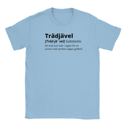 Trädjävel Golf - T-shirt Ljusblå