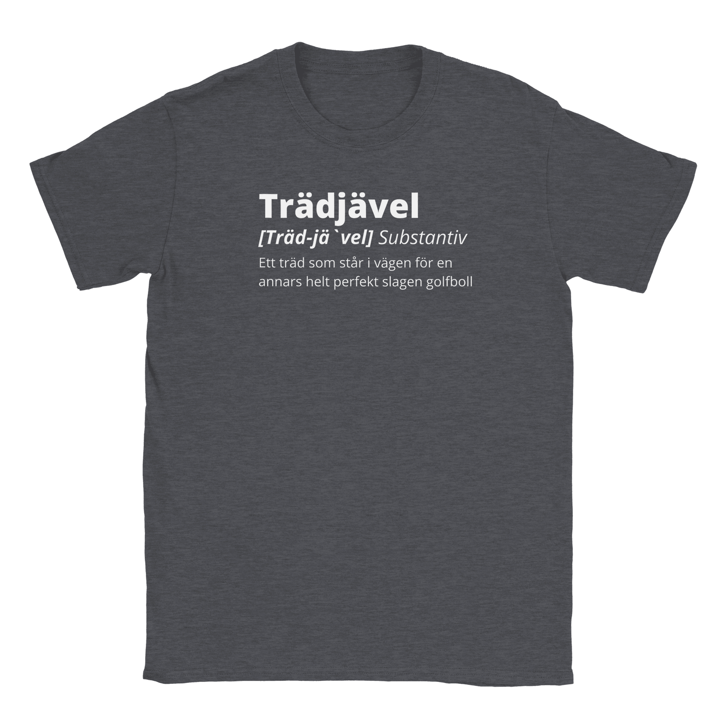 Trädjävel Golf - T-shirt Mörkgrå