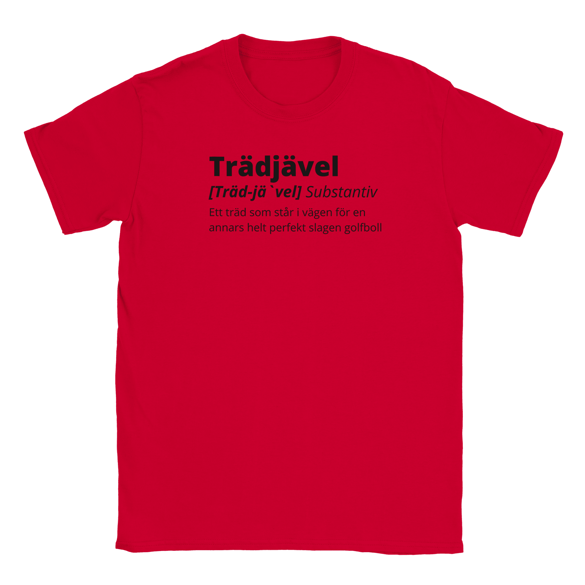 Trädjävel Golf - T-shirt Röd