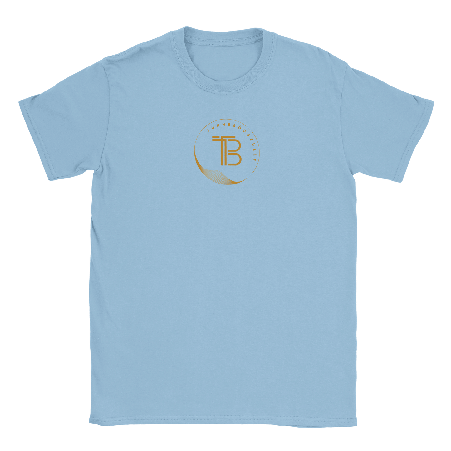 Tunnbrödsrulle - T-shirt Ljusblå