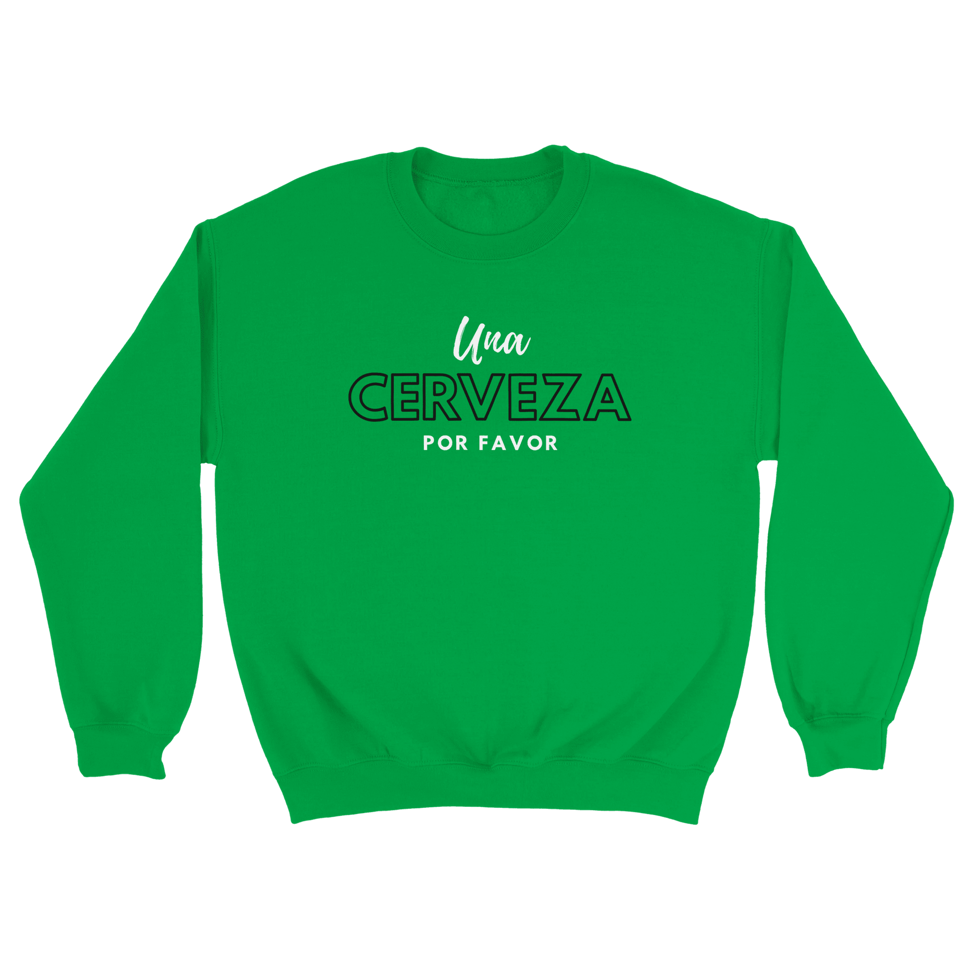 Una Cerveza Por Favor - Sweatshirt Grön