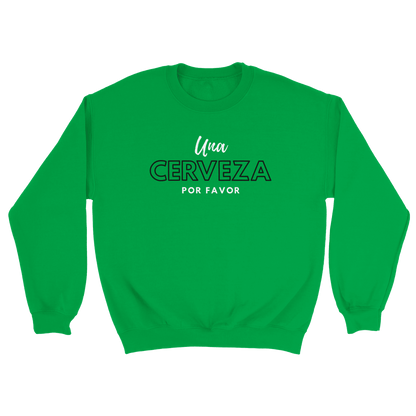 Una Cerveza Por Favor - Sweatshirt Grön