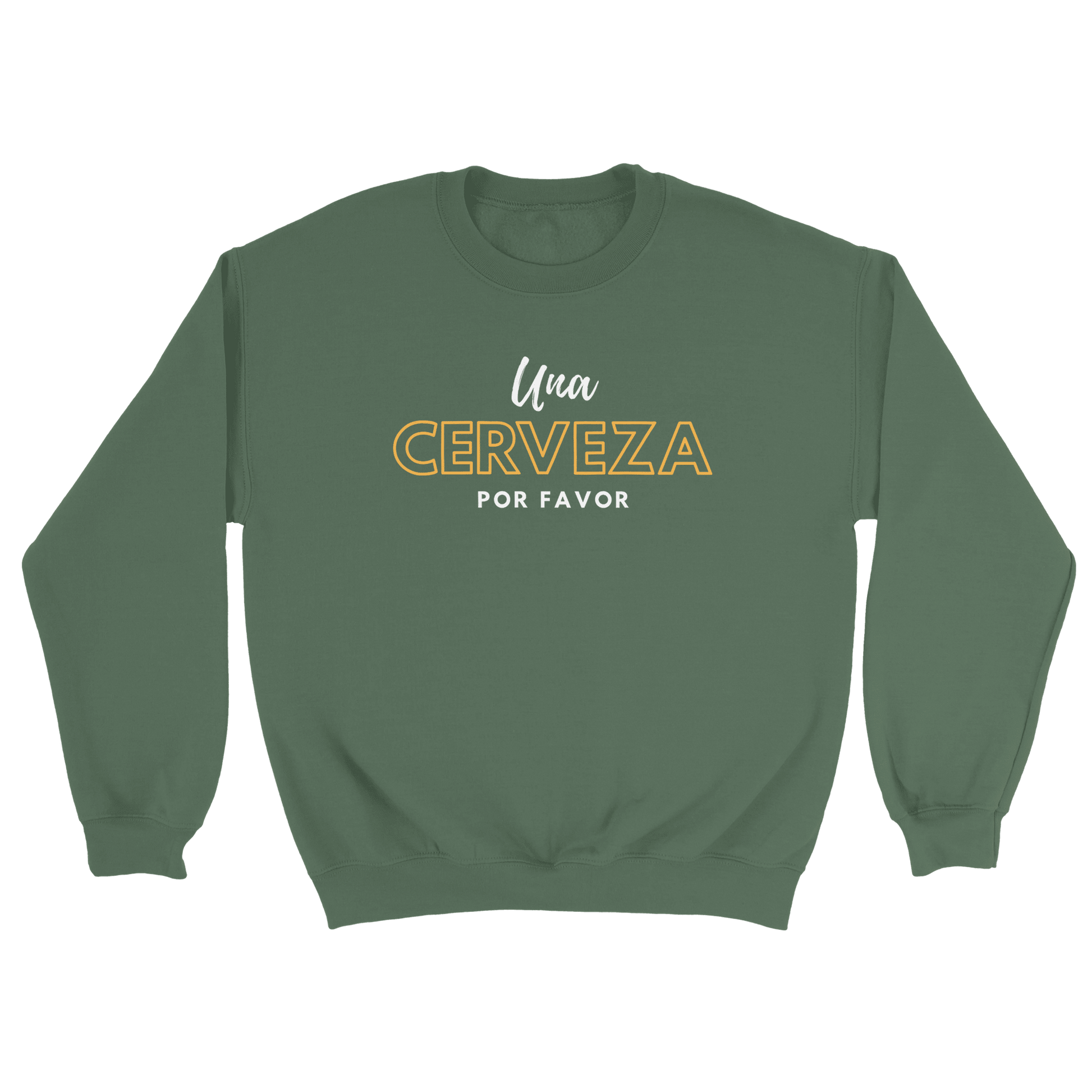 Una Cerveza Por Favor - Sweatshirt Militärgrön