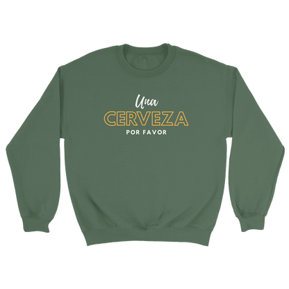 Una Cerveza Por Favor - Sweatshirt Militärgrön