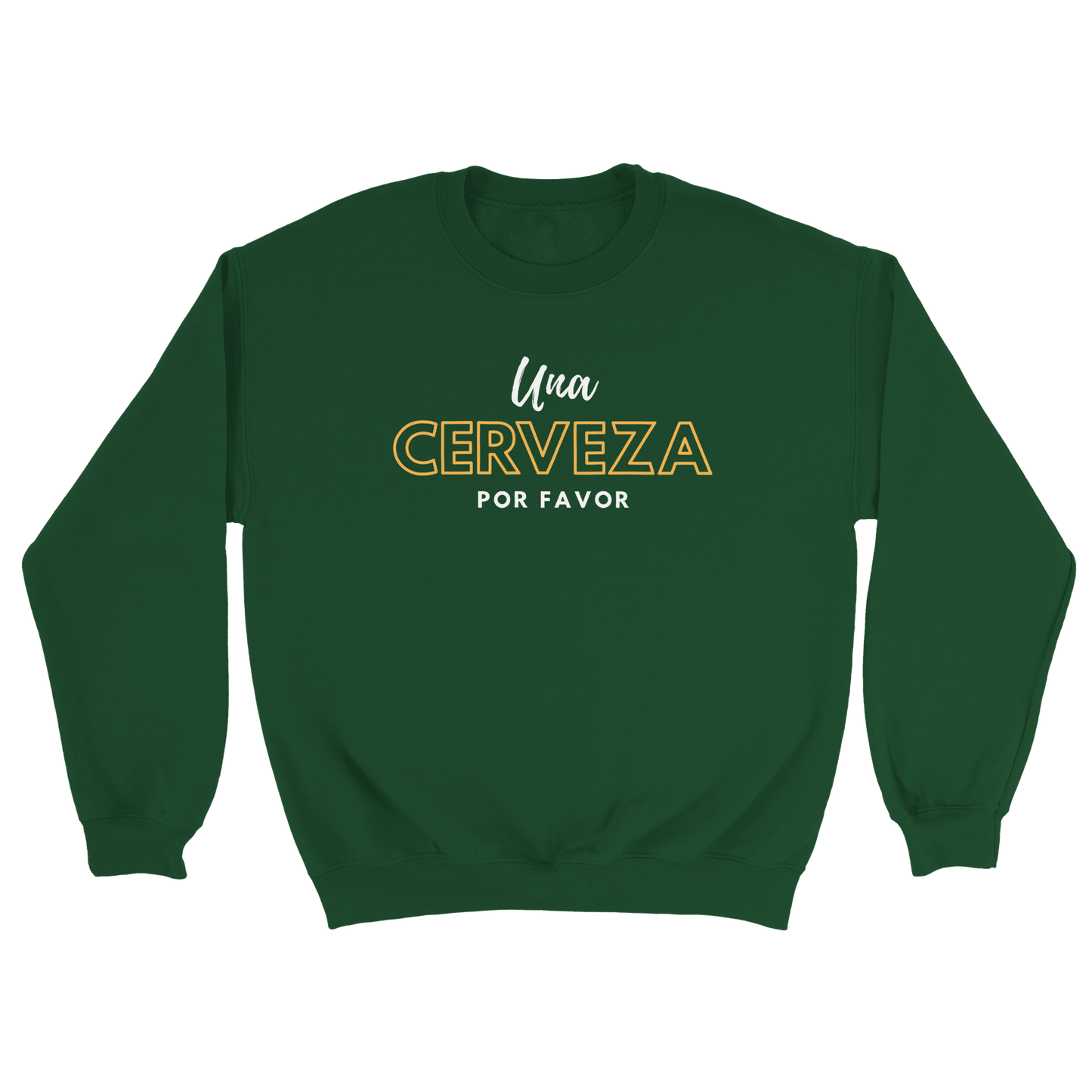 Una Cerveza Por Favor - Sweatshirt Mossgrön