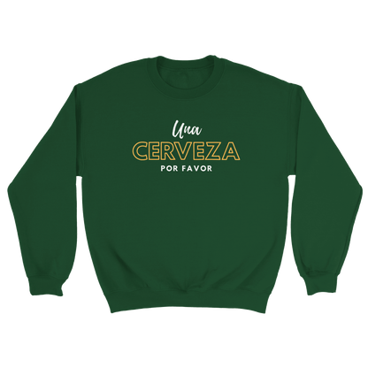 Una Cerveza Por Favor - Sweatshirt Mossgrön