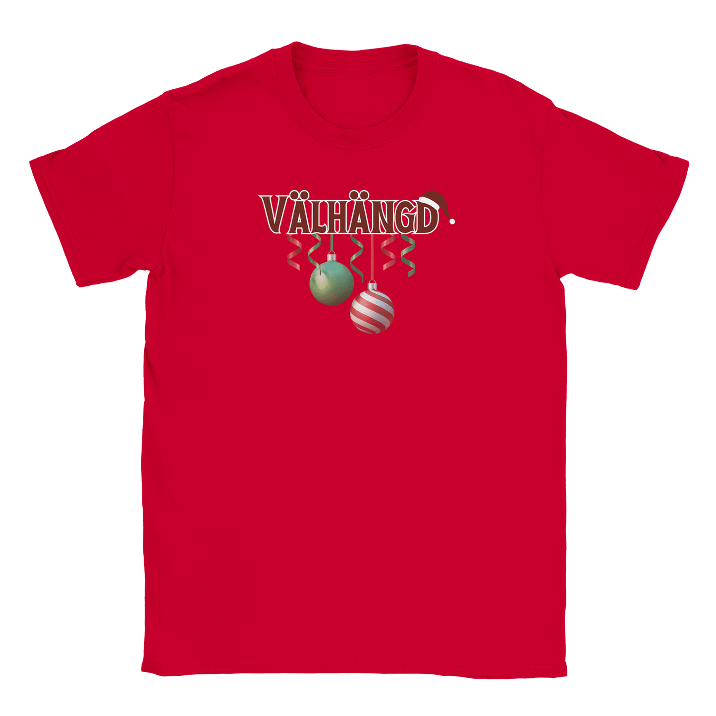 Välhängd - T-shirt Röd
