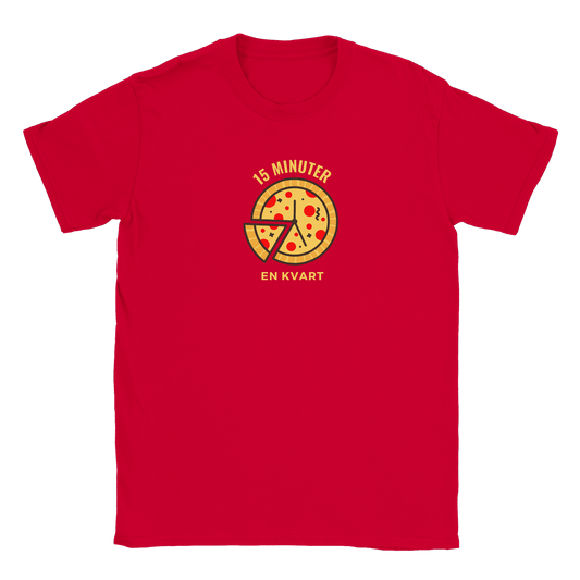 15 minuter en kvart - T-shirt Röd