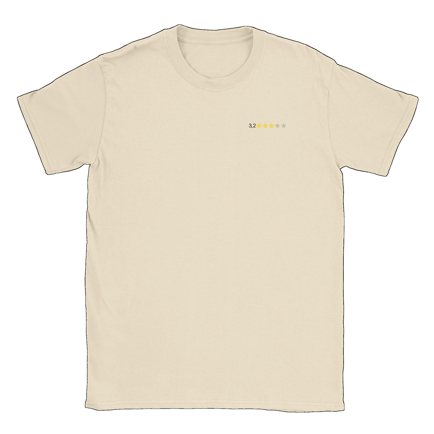 3,2 - T-shirt Natural