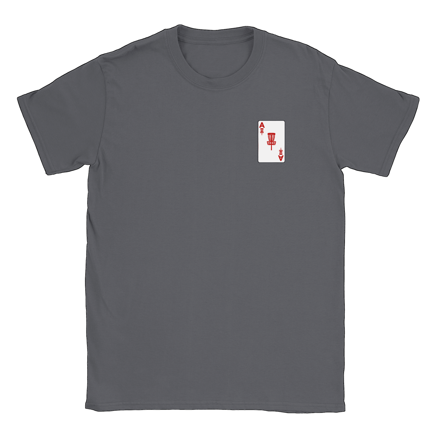 ACE Discgolf litet tryck - T-shirt Charcoal