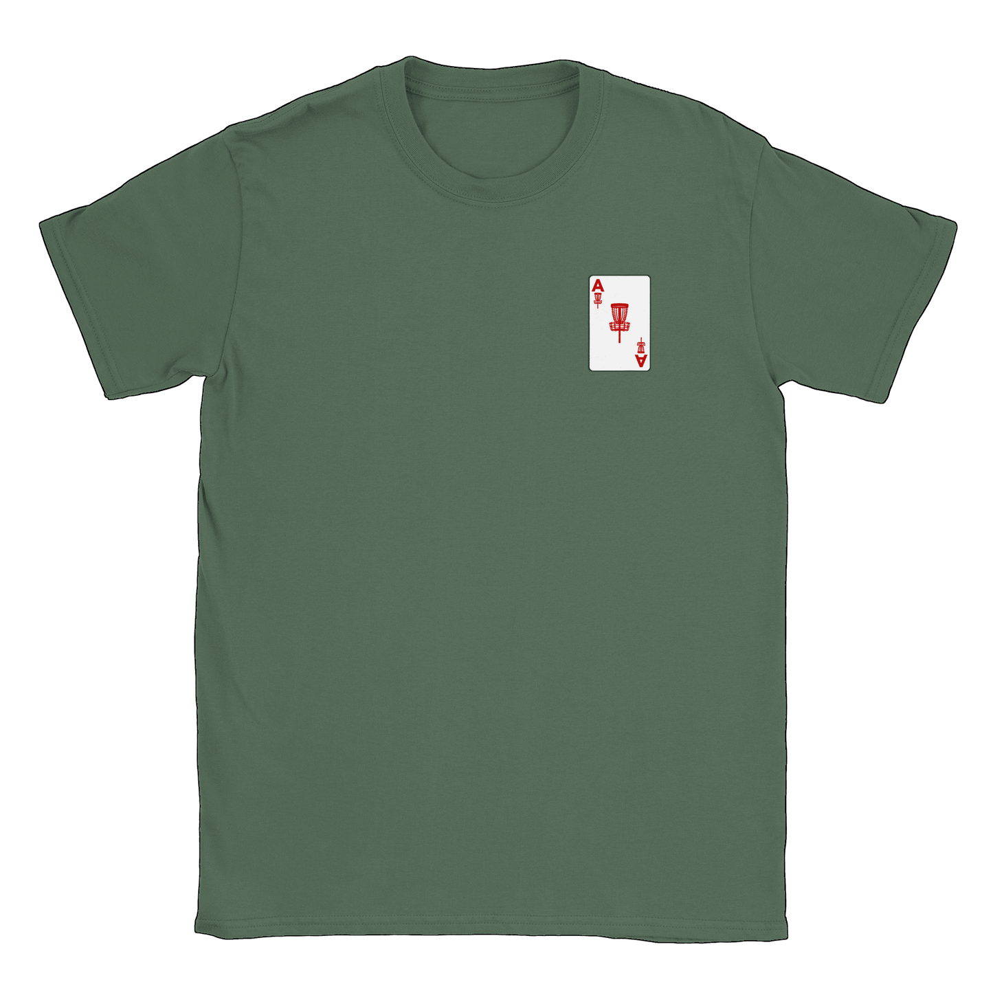 ACE Discgolf litet tryck - T-shirt Military Green